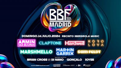 El BBF Festival 2024 de Madrid anuncia a Armin Van Buuren, Claptone y Hardwell