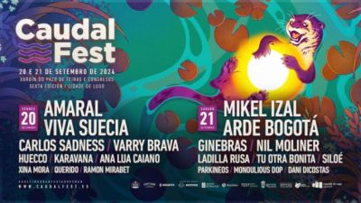 Conciertos de Viva Suecia y Arde Bogotá en el Caudal Festival 2024 de Lugo