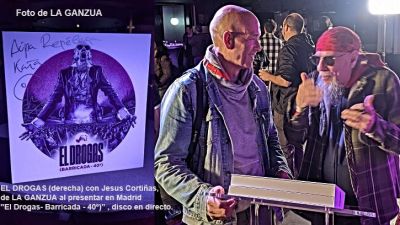 El Drogas presentó así en Madrid el disco (Barricada - 40º), con DVD, doble CD y triple vinilo del concierto del Navarra Arena