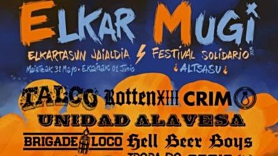 Conciertos del Elkar Mugi Festival 2024 de Altsasu (Alsasua): Talco, Segis, Kaotiko y más nombres
