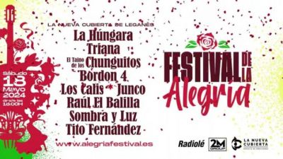 Conciertos del Festival de la Alegría Madrid 2024: La Húngara, Triana, Junco, Bordon 4 y Los Calis