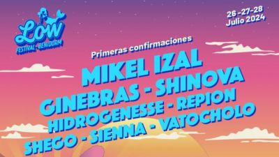 Low Festival 2024 anuncia conciertos de Mikel Izal, Ginebras, Repion, Shego, Sienna y más
