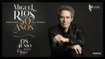 Miguel Ríos, concierto especial en Granada el 8 de junio por su 80 cumpleaños