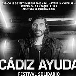 GAS Drummers y Hermanos Dalton al festival Cádiz Ayuda de apoyo al fotógrafo Sergio Castañeira