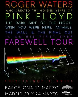 Roger Waters, conciertos en Madrid y Barcelona, abierta la venta de entradas 