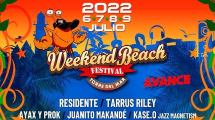 Festival Weekend Beach Torre Del Mar 2022 Vélez-Málaga, Málaga. Cartel,  Entradas, Abonos