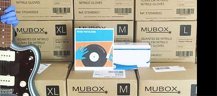 Music For Gloves entrega 15.000 guantes a hospitales, ejemplo de música solidaria